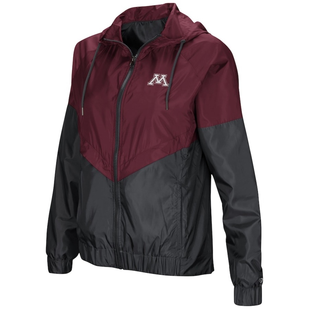 Minnesota Golden Gophers Colosseum Women's First Class Full-Zip Windbreaker Sz L - Picture 4 of 5